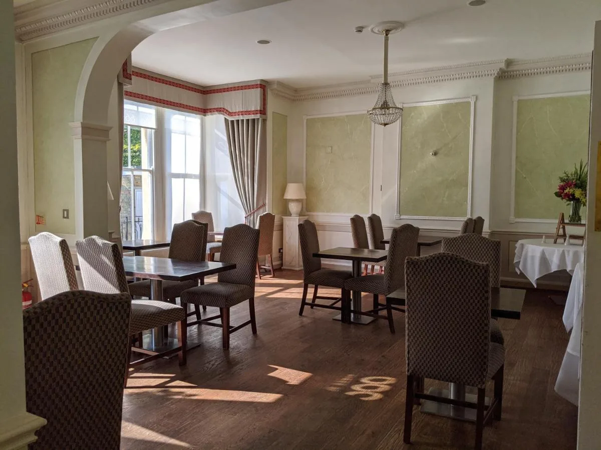 The dining room of 66a Restaurant at Cotswold Lodge Hotel in Oxford