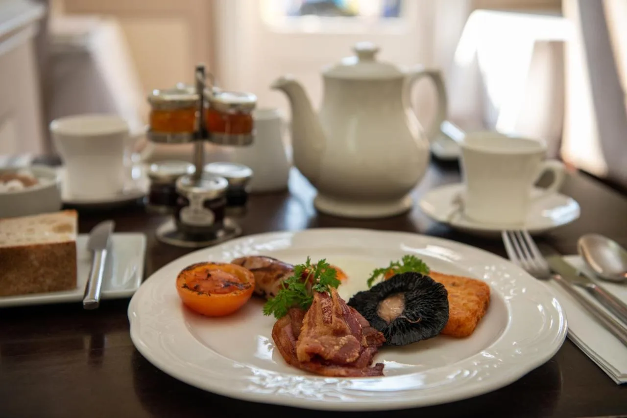 A plated dish served at 66a Restaurant, Cotswold Lodge Hotel