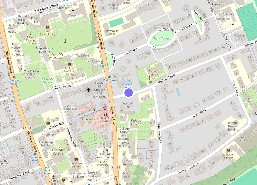 Map: Cotswold Lodge Hotel